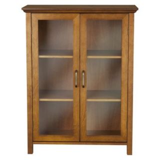 Floor Cabinet: Elegant Home Fashions Avery Floor Cabinet   Oil Medium Brown