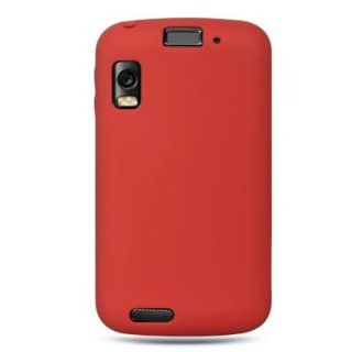 Silicone Gel Skin RED Sleeve Rubber Soft Cover Case for MOTOROLA MB860 ATRIX 4G (AT&T) [WCG433]: Cell Phones & Accessories