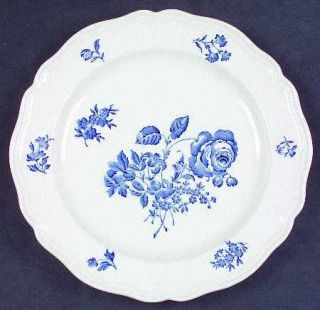 Wedgwood Ludlow Salad Plate, Fine China Dinnerware   QueenS Shape,Blue Floral R