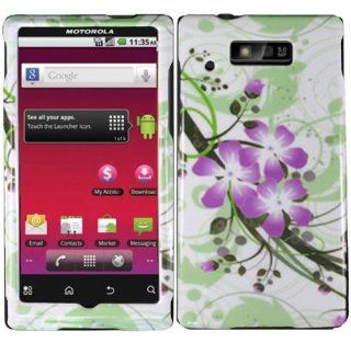 Virgin Mobile Motorola Triumph WX435 Hard Cover Case Green Lily: Cell Phones & Accessories