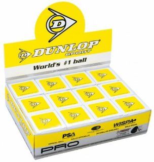 Exercise Gear, Fitness, Dunlop Pro Squash Balls, Double Yellow Dot, Box of 12 Pcs [Sports] Shape UP, Sport, Training : General Sporting Equipment : Sports & Outdoors