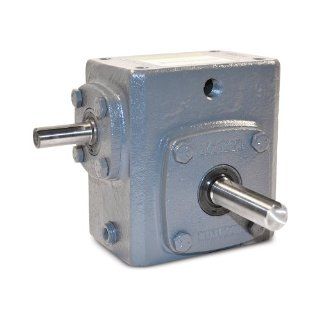 Boston Gear 71520KJ Right Angle Gearbox, Solid Shaft Input, Left Output, 20:1 Ratio, 1.54" Center Distance, .72 HP and 435 in lbs Output Torque at 1750 RPM: Mechanical Gearboxes: Industrial & Scientific