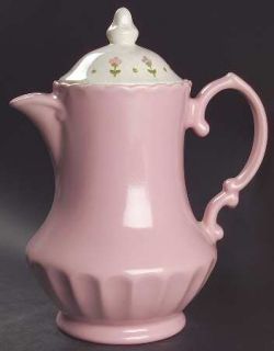 Metlox   Poppytrail   Vernon Pink Lady Coffee Pot & Lid, Fine China Dinnerware  