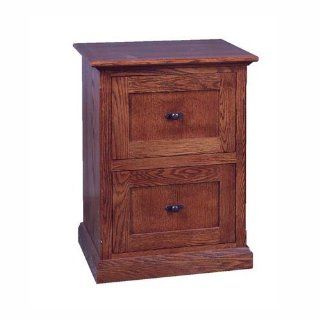 Mission Style Two Drawer Vertical File Antique Alder Finish : Storage Cabinets : Office Products