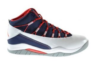 Jordan Prime Flight Men's Basketball Shoes Mid Navy/Chilling Red White Wolf Grey 616846 401: Shoes