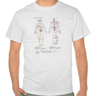 Schematic of the Chinese or Human Body Meridians Tshirt