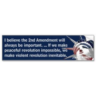 2nd Amendment Revolution (Kennedy) Bumper Sticker