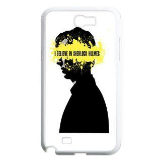 I Believe In Sherlock Holmes Samsung Galaxy Note 2 N7100 Case: Cell Phones & Accessories