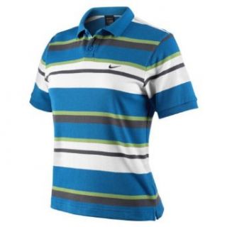 NIKE Boy's Dri FIT Bold Stripe Golf Polo Shirt, Surf Blue/White/Sprinter Green/Dark Grey, Small : Fashion T Shirts : Sports & Outdoors