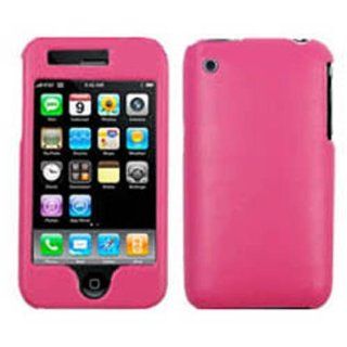 Hard Plastic Snap on Cover Fits Apple iPhone 3G 3GS Leather Hot Pink Executive AT&T (does NOT fit Apple iPhone or iPhone 4/4S or iPhone 5/5S/5C): Cell Phones & Accessories