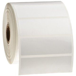 Brady THT 18 423 1.5 SC 3" Width x 1" Height, B 423 Permanent Polyester, Gloss Finish White Thermal Transfer Printable Label   1" Core (1500 per Roll): Industrial & Scientific