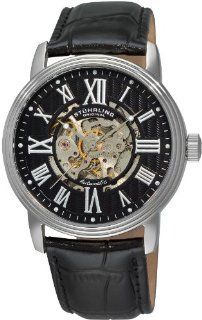 Stuhrling Original Men's 1077.33151 "Classic Delphi Venezia" Stainless Steel Automatic Watch with Leather Band: Watches