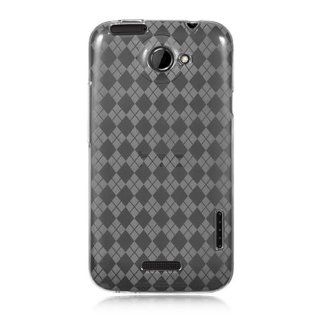 CoverON CLEAR TPU Soft Cover Case with CHECKERED Design for HTC ONE X / ONE XL ATT / ELITE [WCB451]: Cell Phones & Accessories