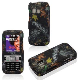 2D Camo Stem Samsung Straight Talk R451c, TracFone SCH R451c, Messenger R450 Cricket, MetroPCS Case Cover Hard Snap on Rubberized Touch Phone Cover Case Faceplates: Cell Phones & Accessories