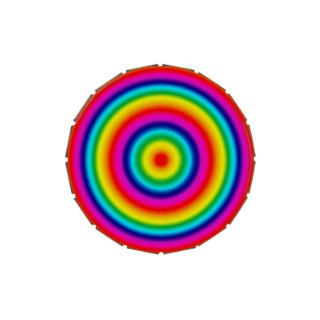Psychedelic Round Circles Rainbow Pattern Candy Tins