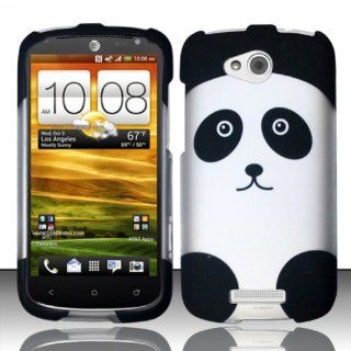 For HTC One VX (AT&T) Rubberized Design Cover Case   Panda Bear: Cell Phones & Accessories