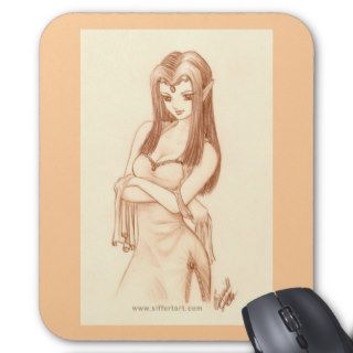 Elf (anime style) mouse pads