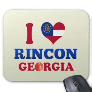 I Love Rincon, Georgia Mousepads