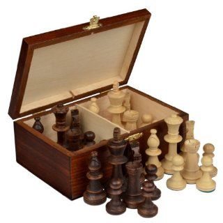 Staunton No. 5 Tournament Chess Pieces w/ Wood Box: Toys & Games