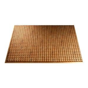 Fasade Squares 18 in. x 24 in. Muted Gold Backsplash B64 20