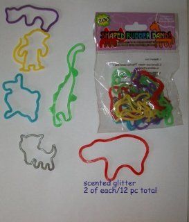 Pack of 12 Zoo Animal Shaped Rubber Bands: Sports & Outdoors