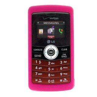 Hot Pink Rubberized Snap On Crystal Hard Case for Verizon LG enV3 VX9200 Cell Phone Cell Phones & Accessories