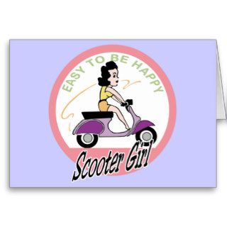 Scooter 13 ~ Scooter Girl Vintage Scooters Cards