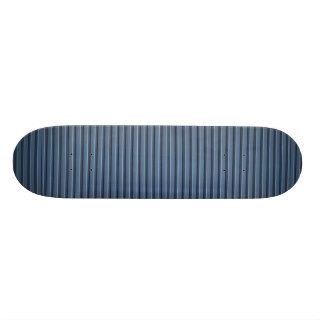Illustrative Blue aluminum siding Skate Deck