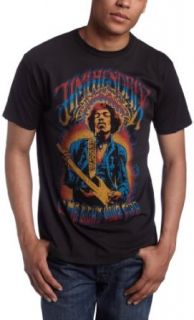 JUNK FOOD CLOTHING Men's Jimi Hendrix Let Me Light Your Fire Tee, Black Wash, X Large: Fashion T Shirts: Clothing