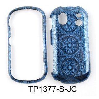 Samsung Intensity II u460 Transparent Design, Blue Circular Patterns Hard Case/Cover/Faceplate/Snap On/Housing/Protector: Cell Phones & Accessories