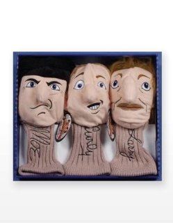 Licensed Three Stooges Golf Head Cover Gift Set 460 cc : Golf Club Head Covers : Sports & Outdoors