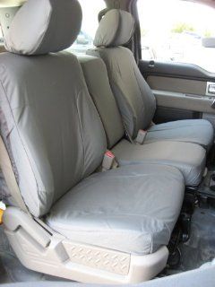 Exact Seat Covers, F461 X7, 2009 2010 Ford F150 XLT Front 40/20/40 Split Seats with Opening Center Console Custom Exact Fit Seat Covers, Gray Automotive Twill: Automotive