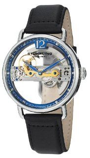 Stuhrling Original Men's 465.33156 "Symphony Aristocrat" Stainless Steel Automatic Watch with Leather Band: Watches