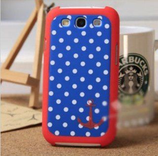 Big Mango Superior Quality Fashion Polka Dots Combo Hard Protective Shell / Red Frame Bumper Case for Samsung Galaxy S3 Siii i9300 Retail Package: Cell Phones & Accessories