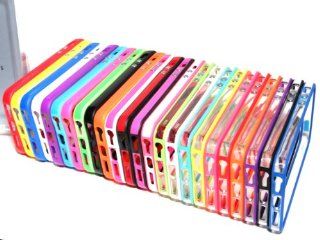 24 Piece Mixed Wholesale Lot Solid Clear TPU Bumper Frame Case Cover for Apple iPhone 5 / 5S Cell Phones & Accessories