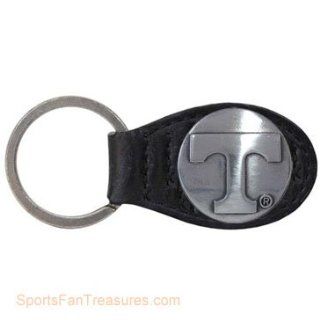 Tennessee Black Leather Key Ring   Fob : Sports Fan Keychains : Sports & Outdoors