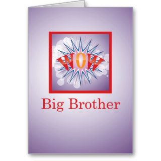 Big Brother of Baby Sister, Congratulations WOW! Cards