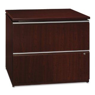 Bush Lateral File, 35 3/4 Inch by 23 3/8 Inch by 29 5/8 Inch, Henna Cherry   Office Desks
