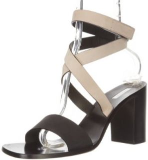 Calvin Klein Collection Women's Faye Sandal, Black/Dusk, 41 M EU: Shoes