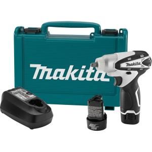 Makita 12 Volt Max Lithium Ion 3/8 in. Cordless Square Drive Impact Wrench Kit WT01W