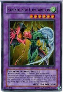 Yu Gi Oh Elemental Hero Flame Wingman Foil Trading Card [Toy] Toys & Games