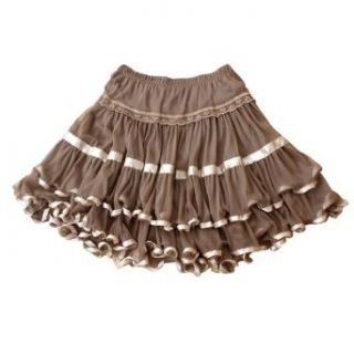 Aubig Girl pretty Mini Short Skirt Lovely Cake Pleated Ballet Dress Women Kahki Clothing