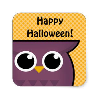 Happy Halloween Owl Sticker