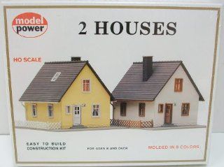 Model Power 479 Twin Cape Cod House Kit (2) HO: Toys & Games