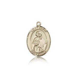 14kt Gold St. Philip Neri Medal: Clasp Style Charms: Jewelry