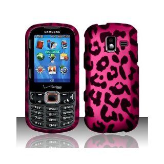Pink Leopard Hard Cover Case for Samsung Intensity III 3 SCH U485 Cell Phones & Accessories