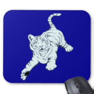 siberian tiger moonlit mouse pads
