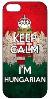 Keep Calm I'm Hungarian, Hungary Flag, iPhone 4/4S Premium Hard Plastic Case, Cover, Aluminium Layer, Quote, Quotes, Motivational, Inspirational, Theme Shell: Cell Phones & Accessories