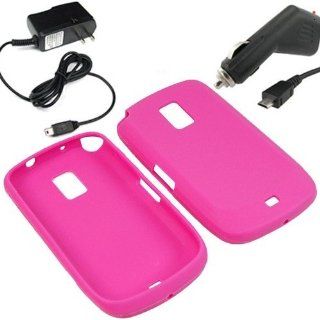 BW Silicone Sleeve Gel Cover Skin Case for MetroPCS Samsung Galaxy S Lightray 4G R940 + Car + Home Charger Magenta Pink: Cell Phones & Accessories