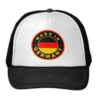 made in germany country flag label round stamp mesh hat